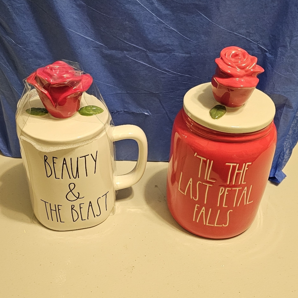Rae Dunn Disney Beauty and the beast bundle - Picture 3 of 7
